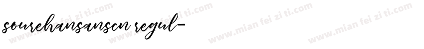 sourehansanscn regul字体转换